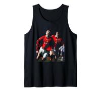David Beckham Eric Cantona But de Football pour Homme Débardeur