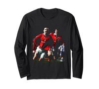 David Beckham Eric Cantona But de Football pour Homme Manche Longue