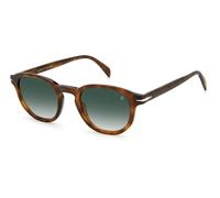 DAVID BECKHAM Homme DAVID BECKHAM DB 1007/S 45Z/9K Lunettes de soleil Acétate Havane Multicolore Ronde Ombré