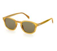 DAVID BECKHAM Homme DAVID BECKHAM DB 1007/S B4L/QT Lunettes de soleil Acétate Marron Vert Ronde Normale