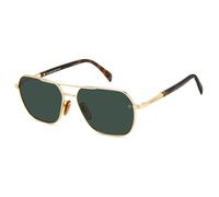 DAVID BECKHAM Homme DAVID BECKHAM DB 1128/G/S 06J/QT Lunettes de soleil Métal Or Havane Vert Carré