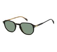 DAVID BECKHAM Homme DAVID BECKHAM DB 1140/S 05K/O7 Lunettes de soleil Acétate Noir Vert Géométrique Antireflet