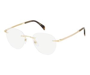 DAVID BECKHAM Homme DAVID BECKHAM DB 1166 J5G/2Y Montures optiques Métal Or Bleu Pantos Normale Miroir