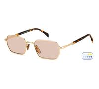 DAVID BECKHAM Homme DAVID BECKHAM DB 1174/S J5G/3O Lunettes de soleil Métal Or Rose Carré Photochromatique