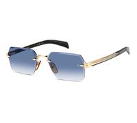 David Beckham Db 7109/s RHL/08 GOLD BLACK Sunglasses Men Metall, Standard, 56