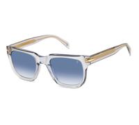 DAVID BECKHAM Homme DAVID BECKHAM DB 7118/S 63M/08 Lunettes de soleil Acétate Gris Bleu clair Carré Ombré