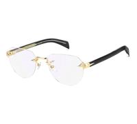 DAVID BECKHAM Homme DAVID BECKHAM DB 7145 RHL/2Y Montures optiques Métal Or Bleu Pilote Normale Miroir