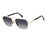 DAVID BECKHAM Homme DB 1128/G/S RHL/9O Lunettes de soleil Métal Or / Noir Gris Carré Ombré