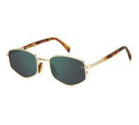 DAVID BECKHAM Homme DB 1129/S HM2/MT Lunettes de soleil Métal Or Havane Gris Géométrique Miroir