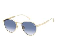 DAVID BECKHAM Homme DB 1142/S AOZ/08 Lunettes de soleil Titane Or opaque Bleu Ronde Ombré