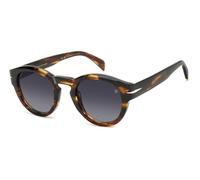 DAVID BECKHAM Homme DB 7110/S EX4/9O Lunettes de soleil Acétate Havane Gris Ronde Normale Ombré