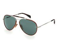 David Beckham Lunettes de soleil 7003/S pour hommes Cat.3 Pilote Argent/Vert