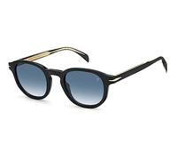 David Beckham Lunettes de Soleil DB 1007/S BLACK/BLUE SHADED 49/24/145 homme
