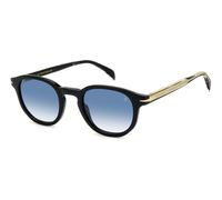 DAVID BECKHAM Unisex DAVID BECKHAM DB 1007/S 807/F9 Lunettes de soleil Acétate Noir Bleu Pantos