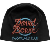 David Bowie - "1978 World Tour" casquette homme/femme unie RO8712 (taille unique) (Noir)
