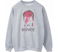 David Bowie - "Aladdin Sane" Sweat-shirt pour femme BI48418 (M) (Gris)