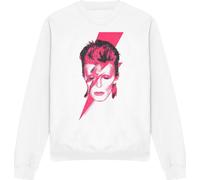 David Bowie - "Aladdin Sane" Sweat-shirt pour homme/femme unie TV11210 (S) (Blanc)