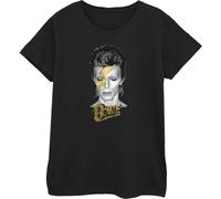 David Bowie - "Aladdin Sane" T-shirt pour femme BI48076 (L) (Noir)