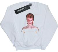 David Bowie - "Aladdin Sane Version" Sweat-shirt pour homme BI19106 (S) (Blanc)