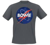 David Bowie Amplified Collection - to The Moon Men T-Shirt Charcoal, Regular L G
