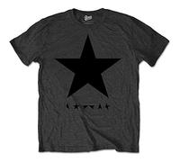 David Bowie 'Blackstar (Black Star on Grey)' T-Shirt (Small)