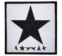 David Bowie Blackstar On Blanc Woven Patch Size One Size