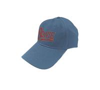 David Bowie Casquette De Baseball Flash Logo Nouveau Officiel Denim Bleu Size One Size