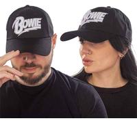 David Bowie - Casquette de baseball Logo pour homme/femme unie RO6211 (Taille unique) (Noir)
