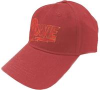 David Bowie - Casquette de baseball Logo pour homme/femme unie RO6211 (Taille unique) (Rouge)