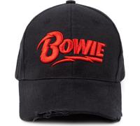 David Bowie - casquette homme/femme unie NS6941 (taille unique) (Noir/Rouge)