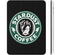 David Bowie Coffee Étui Pour Ipad 2020 (10.2in) Avec Porte-Stylos, Résistant Aux Chocs, Mise En Veille/Réveil Automatique, Coque De Protection Transparente À Trois Volets