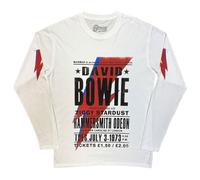 Rock Off Trade T-shirt manches longues David Bowie Hammersmith Odeon XXL unisexe blanc Import