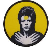 David Bowie - Écusson HANDS CROSSED (Taille unique) (Jaune/Noir)