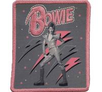 David Bowie - Écusson PINK FLASH (Taille unique) (Gris/Rose)