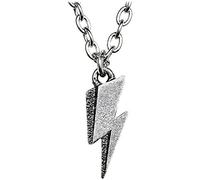 David Bowie Flash Logo Unisexe Collier Couleur Argent, Étain,