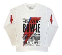 Rock Off Trade - T-shirt manches longues David Bowie Hammersmith Odeon M unisexe blanc Import