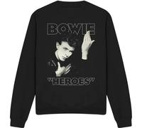 David Bowie - "Heroes Cover" Sweat-shirt pour homme/femme unie TV11219 (L) (Noir)