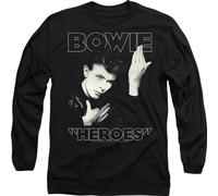 David Bowie - "Heroes Cover" T-shirt homme/femme unie TV9362 (L) (Noir)