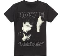 David Bowie - "Heroes Cover" T-shirt pour homme TV13388 (XL) (Noir)
