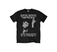 David Bowie Heroes Earl's Court Mens T Shirt L / Textile