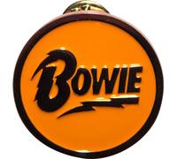 David Bowie - Insigne avec logo en forme de cercle, aiguille en alliage de zinc RO14290 (taille unique) (orange/or)