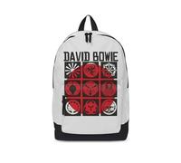 David Bowie Japan Classic Backpack/Rucksack Casual School Day Bag Official White, One Size - 43cm x 30cm x 15cm - Officially Licensed Merchandise