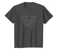 David Bowie - Je promets Que ce ne Sera Pas ennuyeux T-Shirt, Enfant, Chiné Foncé, 3 Ans