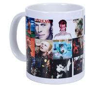 David Bowie Pyramid International Mug en céramique (Collage d'albums) Blanc 315 ml Taille unique