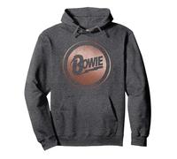 David Bowie Music Rock Rose Gold Circle Sweat à Capuche, Unisexe pour Adultes, Chiné Foncé, S