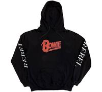 Bowie David - Felpa # L Unisex Black # Rebel Rebel