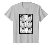 David Bowie Scary Monsters Rouleau de Film Chris Duffy Photography T-Shirt, Enfant, Argent, 12 Ans