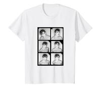 David Bowie Scary Monsters Rouleau de Film Chris Duffy Photography T-Shirt, Enfant, Blanc, 4 Ans