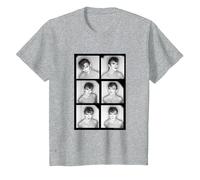 David Bowie Scary Monsters Rouleau de Film Chris Duffy Photography T-Shirt, Enfant, Gris Chiné, 8 Ans