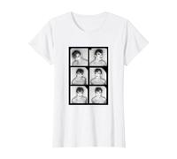 David Bowie Scary Monsters Rouleau de Film Chris Duffy Photography T-Shirt, Femme, Blanc, XS